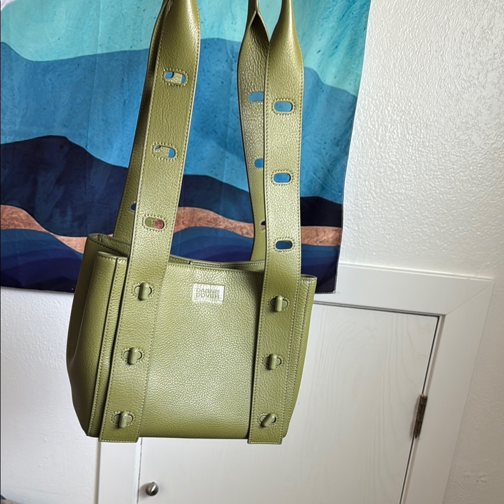 Dagne Dover tokyo turnlock tote in pickle